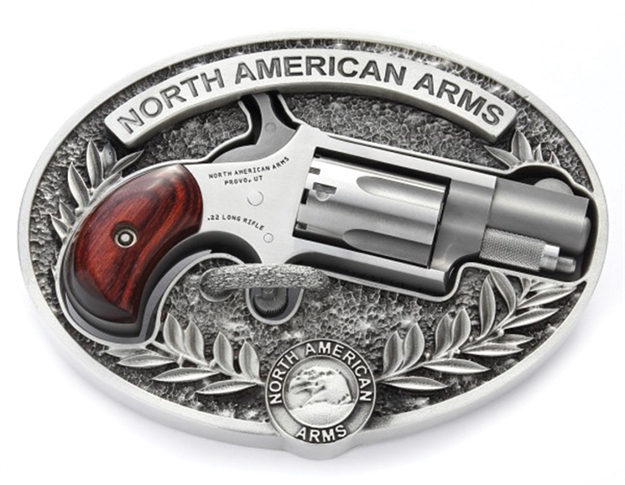 Picture of North American Arms Belt Buckle Oval Engraved 1&1/8" LR Only BBO-L 744253054594