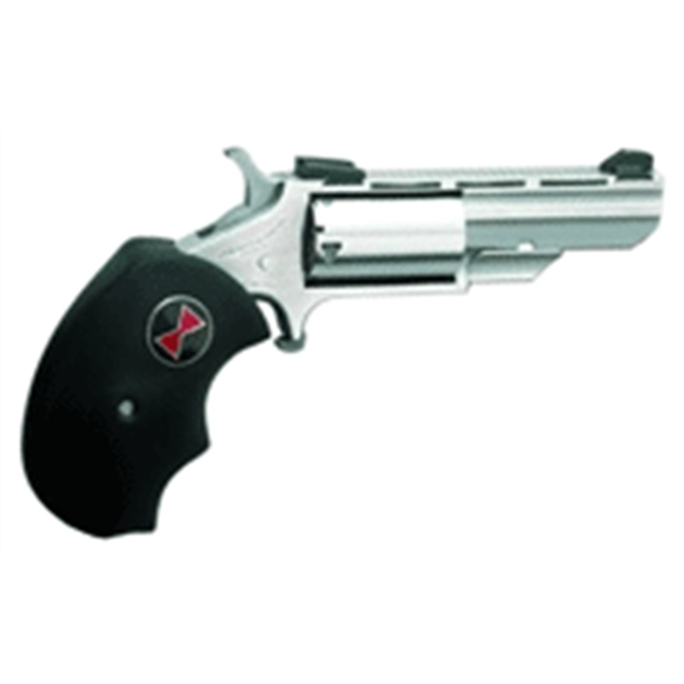 Picture of North American Arms Bwc Black Widow  22 Lr/22 Wmr 5 Shot 2" Stainless Steel Vent Rib Barrel, Stainless Steel Frame, Stainless Cylinder, Black Finger Grooved Rubber Grip, Exposed Hammer NAA-BWC 744253000355