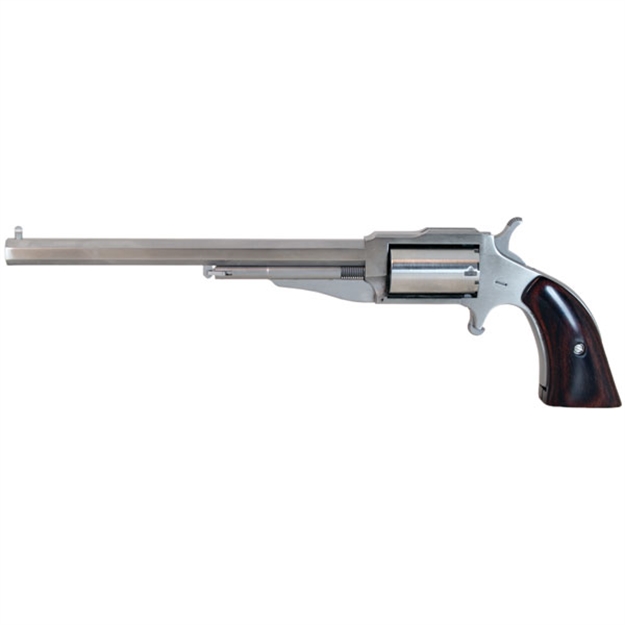 Picture of North American Arms 18606C Earl Hogleg *Ca Compliant 22 Lr/22 Mag 5 Shot 6" Satin Steel Barrel & Frame/Stainless Cylinder/Rosewood Boot Grips NAA-1860-6C 744253002441