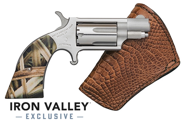 Picture of North American Arms Mini-Rev 22Mag 1 1/8"S FS Gator Brn Excl NAA-22MS-GHI-BR 744253003240