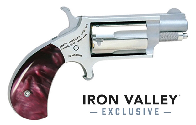 Picture of North American Arms Mini-Rev 22Mag 1 1/8"S FS Prpl Pearl Grp NA22MSGPPR 744253002182