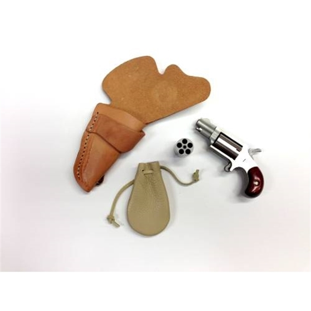 Picture of North American Arms 22Mcbk Super Companion Cap & Ball Kit Small Frame #11 Percussion 5 Shot, 1.63" Stainless Steel Barrel, Cylinder & Frame, Rosewood Birdshead Grip, Exposed Hammer NAA-22M-CBK 744253000867