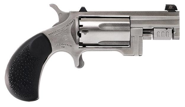 Picture of  North American Arms Sntc Sentinel Conversion 22 Wmr/22 LR 5 Shot 1.42" Matte Stainless Steel Barrel, Stainless Cylinder, Matte Stainless Steel Frame ,Slip-On Rubber Pebble Grip, Exposed Hammer 744253003721