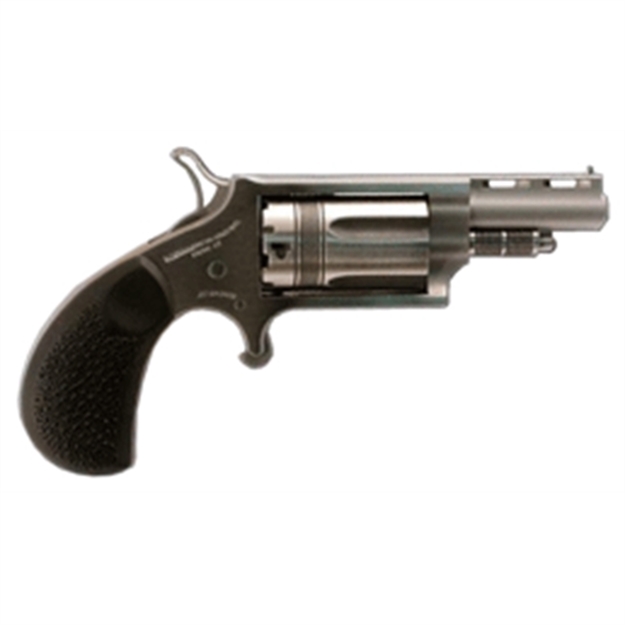 Picture of North American Arms 22Mctw Wasp Combo 22 Lr/22 Wmr 5 Shot 1.63" Stainless Steel Vent Rib Barrel, Stainless Steel Frame & Cylinder, Black Pebbled Rubber Grip, Exposed Hammer NAA-22MC-TW 744253002304