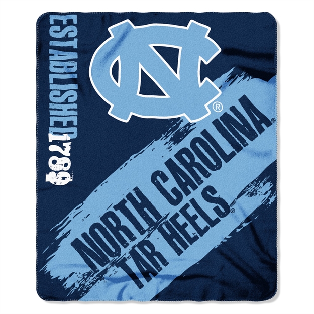 Picture of North Carolina Tarheels Painted Fleece Throw