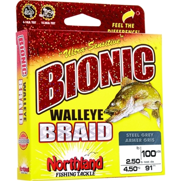 Picture of Northland Fishing Tackle Bionic Walleye Braid Line 8 LB 100/Yd Indicator Camo