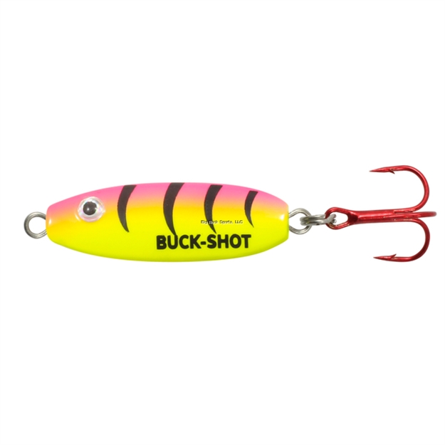 Picture of Northland Buck-Shot Rattle Spoon -1/Cd - 3/8Oz  - Bubblegum Tiger