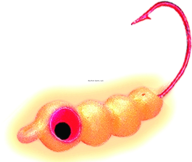Picture of Northland Fishing Tackle Creep Worm #4 Hook 2/Cd Super-Glo Orange