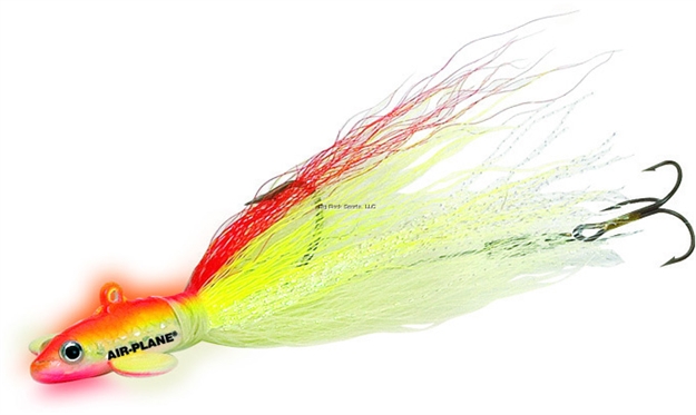 Picture of Northland Fishing Tackle Airplane Jig - 1/Card  - 1/2 OZ - #2/0 Hook - Super-Glo Chub