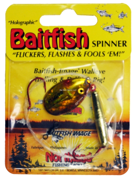 Picture of Northland Fishing Tackle Baitfish Float'n Spin #4 1/Cd Gold Shiner