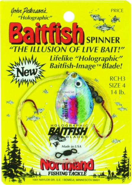 Picture of Northland Fishing Tackle Baitfish-Image Spinner Harness #4 1/Cd Silver Shiner