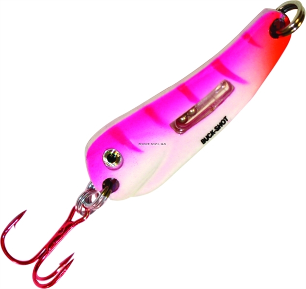 Picture of Northland Fishing Tackle Buck-Shot Flutter Spoon 1/4Oz 1Cd UV Pink Tiger