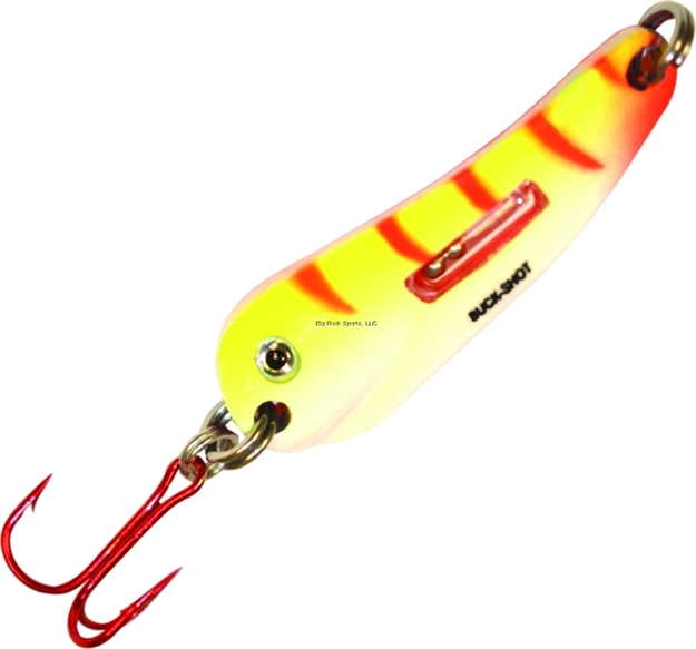 Picture of Northland Fishing Tackle Buck-Shot Flutter Spoon 1/8Oz 1Cd UV Electric Perch