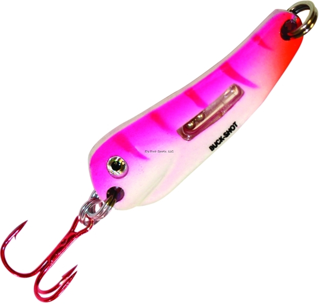 Picture of Northland Fishing Tackle Buck-Shot Flutter Spoon 1/8Oz 1Cd UV Pink Tiger