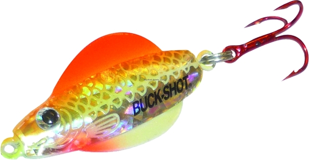 Picture of Northland Fishing Tackle Buck-Shot Glider Spoon 1/4Oz 1/Cd Glo Chub