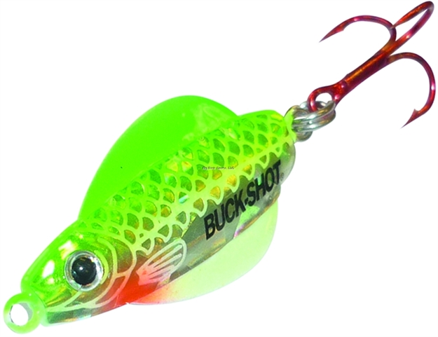 Picture of Northland Fishing Tackle Buck-Shot Glider Spoon 1/8Oz 1/Cd Glo Perch