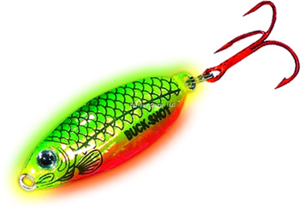 Picture of Northland Fishing Tackle Buck-Shot Rattle Spoon 1/16Oz Super-Glo Firetiger 1Cd