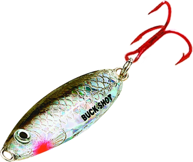 Picture of Northland Fishing Tackle Buck-Shot Rattle Spoon 1/4Oz Silver Shiner 1Cd