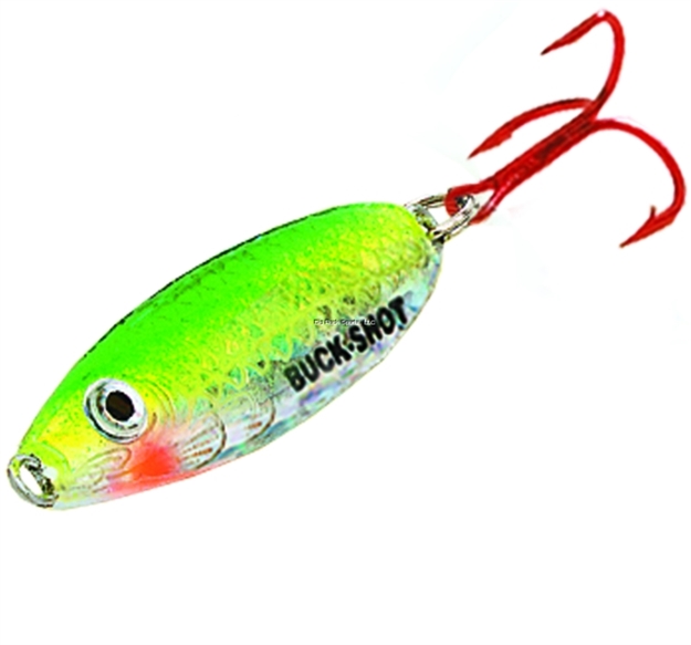 Picture of Northland Fishing Tackle Buck-Shot Rattle Spoon 1/4Oz Super-Glo Perch 1Cd