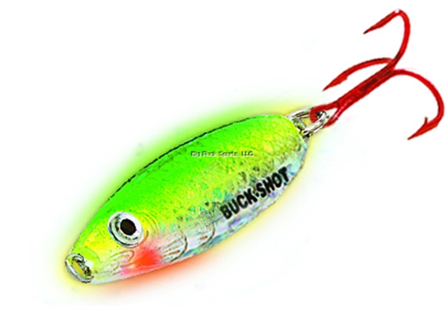 Picture of Northland Fishing Tackle Buck-Shot Rattle Spoon 1/8Oz Super-Glo Perch 1Cd