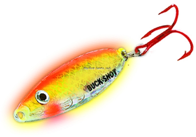 Picture of Northland Fishing Tackle Buck-Shot Rattle Spoon 3/8Oz Super-Glo Chub 1Cd