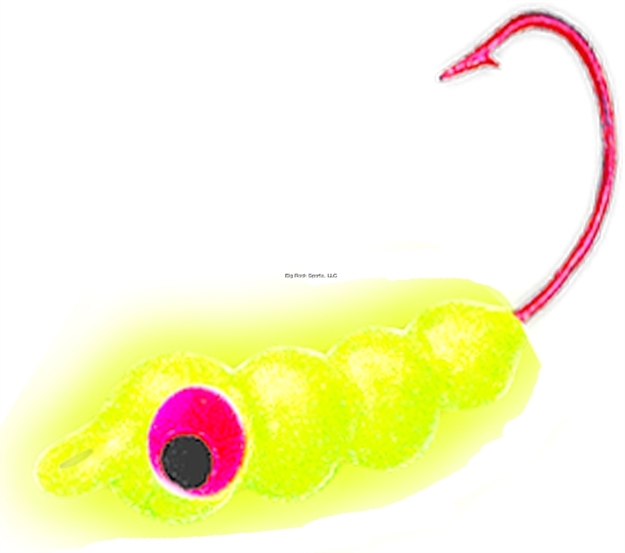 Picture of Northland Fishing Tackle Creep Worm #4 Hook 2/Cd Super-Glo Chartreuse