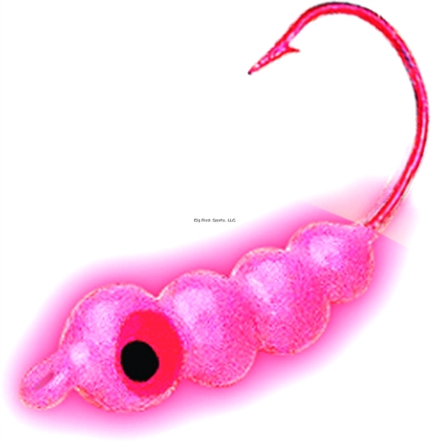 Picture of Northland Fishing Tackle Creep Worm #4 Hook 2/Cd Super-Glo Red