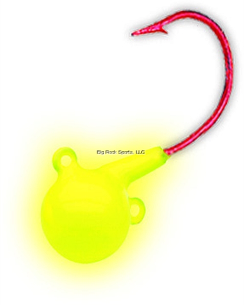 Picture of Northland Fishing Tackle Fire-Ball Jig 1/4 Oz, 4/Cd Super-Glo Chartreuse