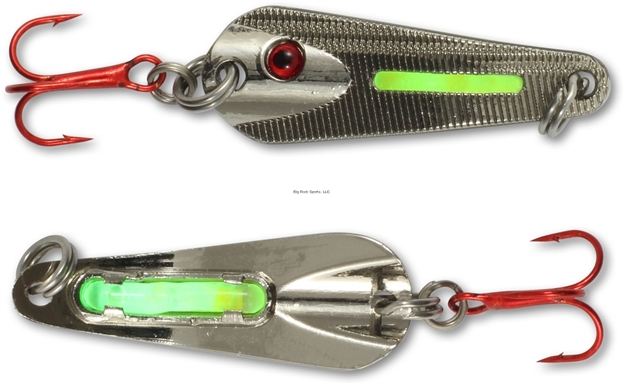 Picture of Northland Fishing Tackle Glo-Shot Spoon 1/Card 1/4Oz Metallic Silver