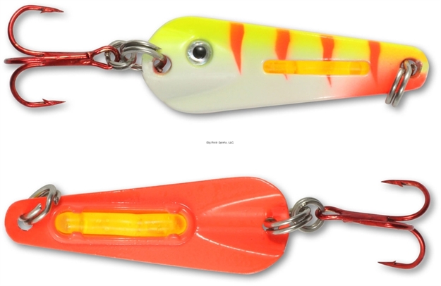 Picture of Northland Fishing Tackle Glo-Shot Spoon 1/Card 1/8Oz UV Electric Perch