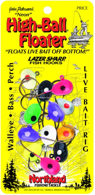 Picture of Northland Fishing Tackle High-Ball Floater Jighead #1 12/Cd Assorted