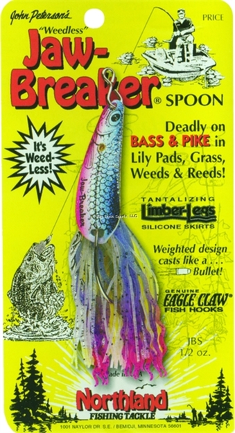 Picture of Northland Fishing Tackle Jaw-Breaker Spoon 1/2 Oz, 1/Cd Black Shiner