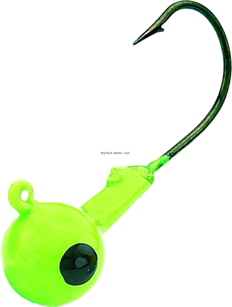 Picture of Northland Fishing Tackle Sink'n Jig Head, 1/16 Oz, SZ 4 Hook, Lime Green, 8/Bag