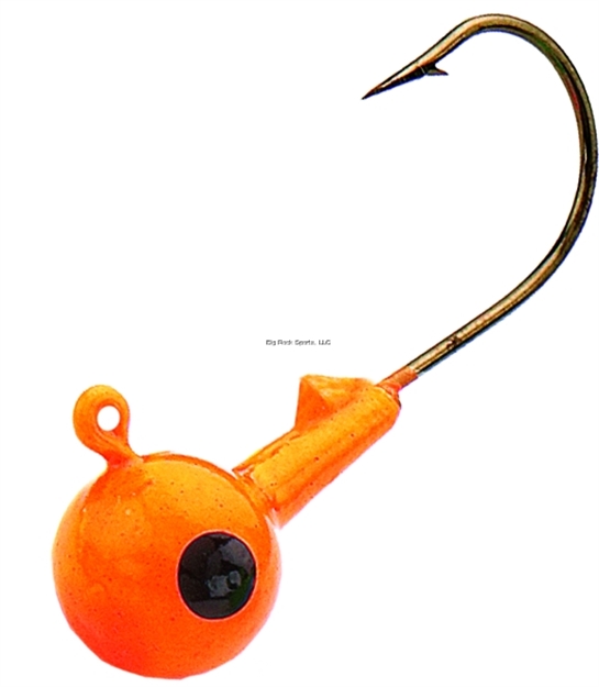 Picture of Northland Fishing Tackle Sink'n Jig Head, 1/16 Oz, SZ 4 Hook, Orange, 8/Bag