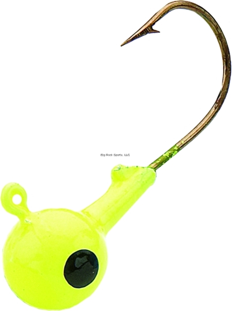 Picture of Northland Fishing Tackle Sink'n Jig Head, 1/4 Oz, 2/0 Hook, Chartreuse, 6/Bag