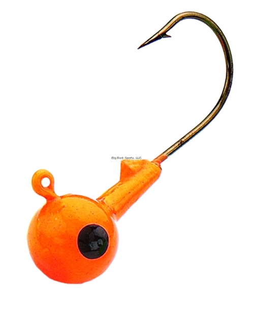 Picture of Northland Fishing Tackle Sink'n Jig Head, 1/4 Oz, 2/0 Hook, Orange, 6/Bag