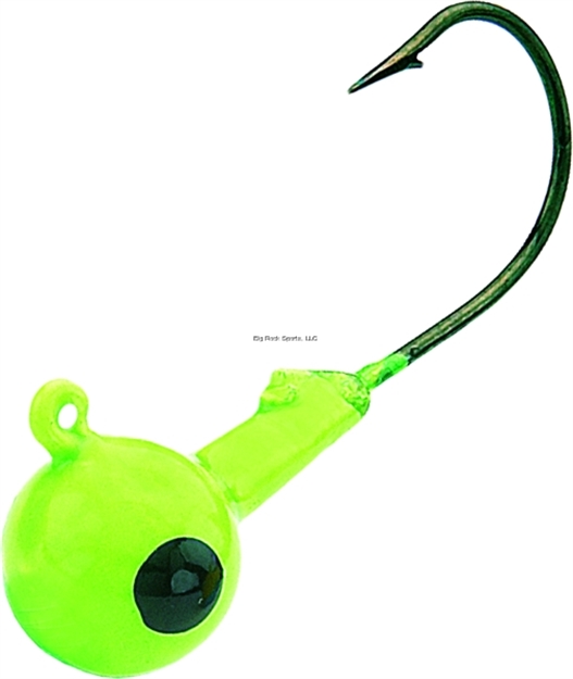 Picture of Northland Fishing Tackle Sink'n Jig Head, 1/8 Oz, SZ 1 Hook, Lime Green, 7/Bag