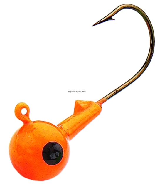 Picture of Northland Fishing Tackle Sink'n Jig Head, 1/8 Oz, SZ 1 Hook, Orange, 7/Bag