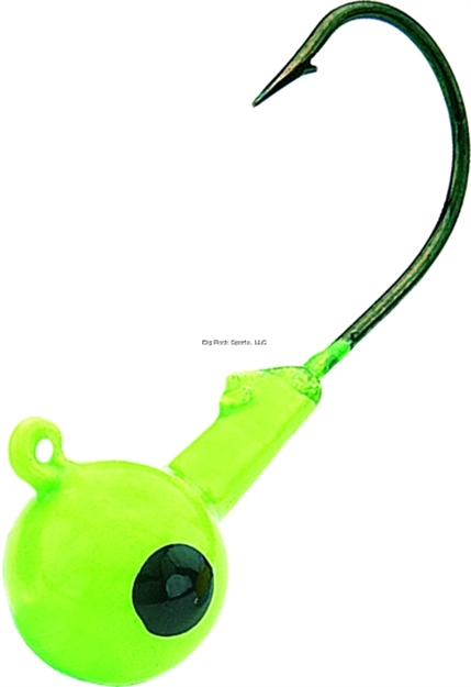 Picture of Northland Fishing Tackle Sink'n Jig Head, 3/8 Oz, 3/0 Hook, Lime Green, 5/Bag