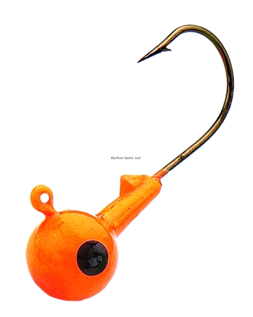 Picture of Northland Fishing Tackle Sink'n Jig Head, 3/8 Oz, 3/0 Hook, Orange, 5/Bag