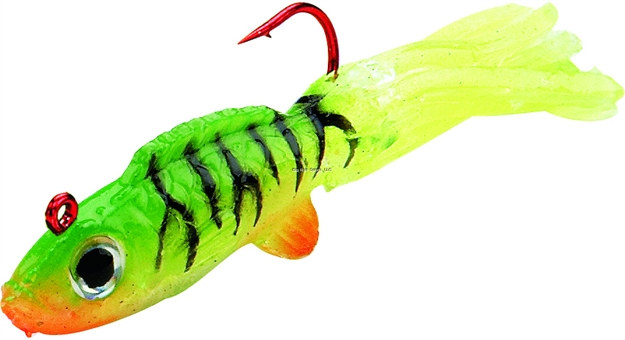 Picture of Northland Fishing Tackle Slurpies Small Fry Jig, 1 1/2", 1/32 Oz, SZ 6 Hook, Glow Perch, 1/Pack