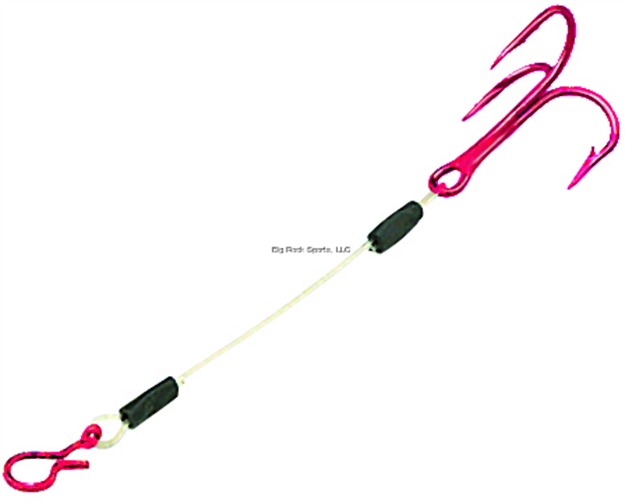Picture of Northland Fishing Tackle Sting'r Hook, Size 2", Treble, Red, 3 Per Card