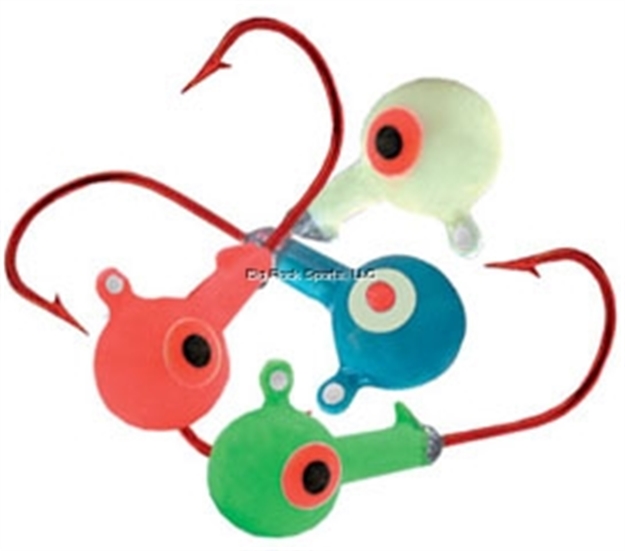 Picture of Northland Fishing Tackle Super-Glo Jig 1/4 Oz, 2/0 Red Hook, 4/Cd Super-Glo Assort