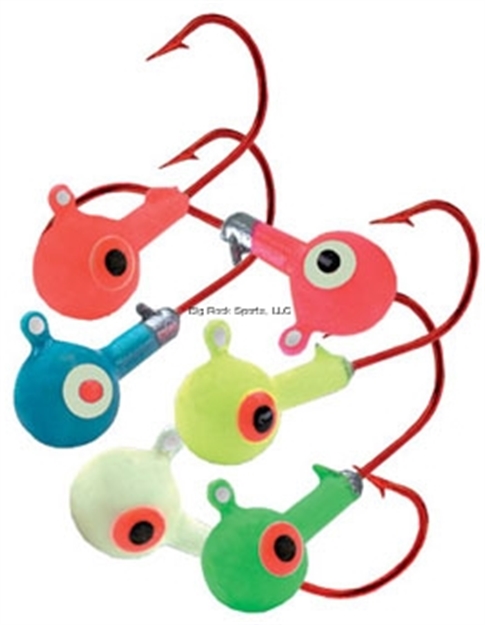 Picture of Northland Fishing Tackle Super-Glo Jig 3/8 Oz, 3/0 Red Hook, 6/Cd Super-Glo Assorted