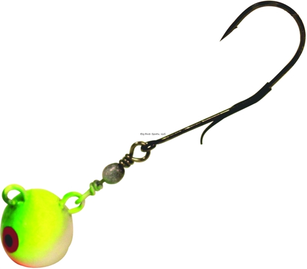 Picture of Northland Fishing Tackle Swivel-Head Jig, 1/8 Oz, SZ 2 Hook, Glow Watermelon, 2/Pack