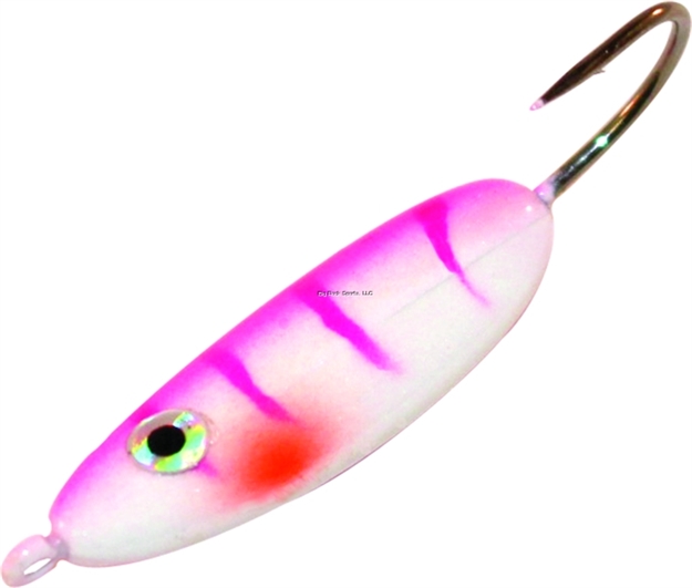 Picture of Northland Fishing Tackle UV Forage Minnow Jig #8Hk Pink Tiger 1/8Oz 2Cd