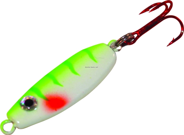 Picture of Northland Fishing Tackle UV Forage Minnow Spoon 1/16Oz Glo Perch 1Cd