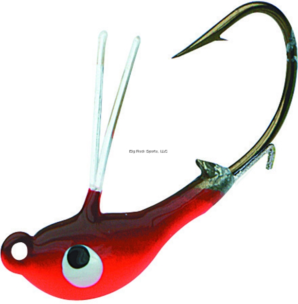 Picture of Northland Fishing Tackle Weed-Weasel Jighead, 1/8 Oz, SZ 1 Hook, Pumpkin, 2/Card