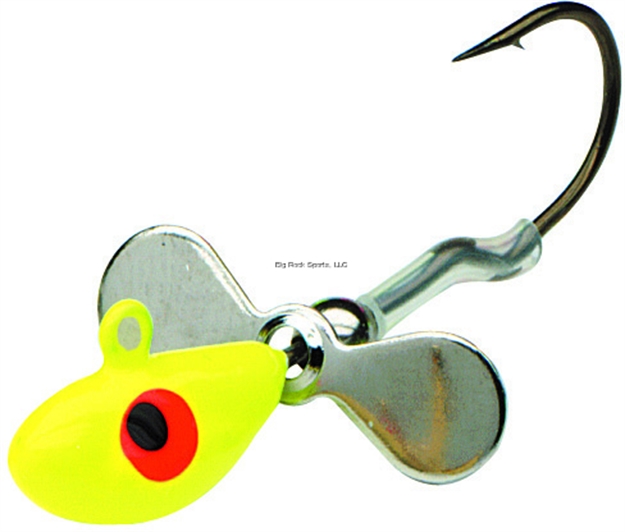 Picture of Northland Fishing Tackle Whistler Jig, W/Propeller Blade, 1/4 Oz, 2/Cd Chartreuse