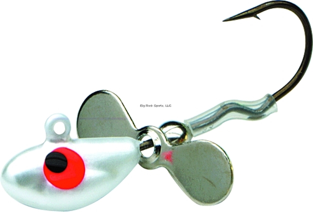 Picture of Northland Fishing Tackle Whistler Jig, W/Propeller Blade, 1/4 Oz, 2/Cd White